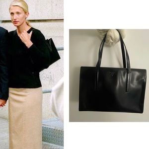 Prada Spazzolato 1995-1996 Handbag ASO Carolyn Bessette-Kennedy